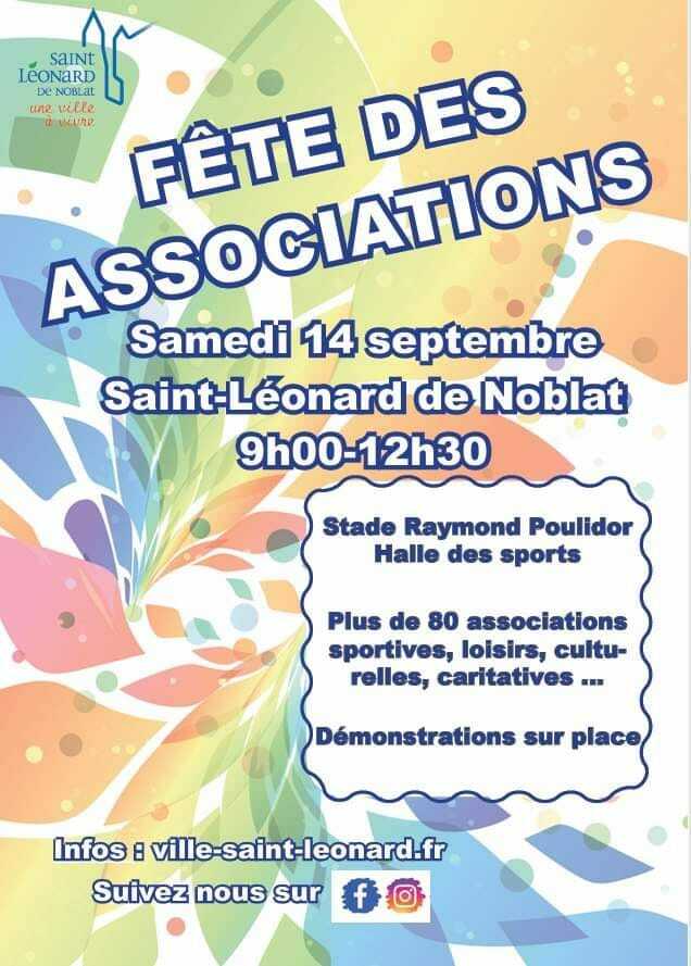 FETE DES ASSOCIATIONS SAMEDI 14 SEPTEMBRE