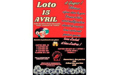 LOTO DU NOBLAT AQUATIQUE CLUB